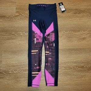 Under Armour Womens HeatGear Print Capri Leggings Size XS New